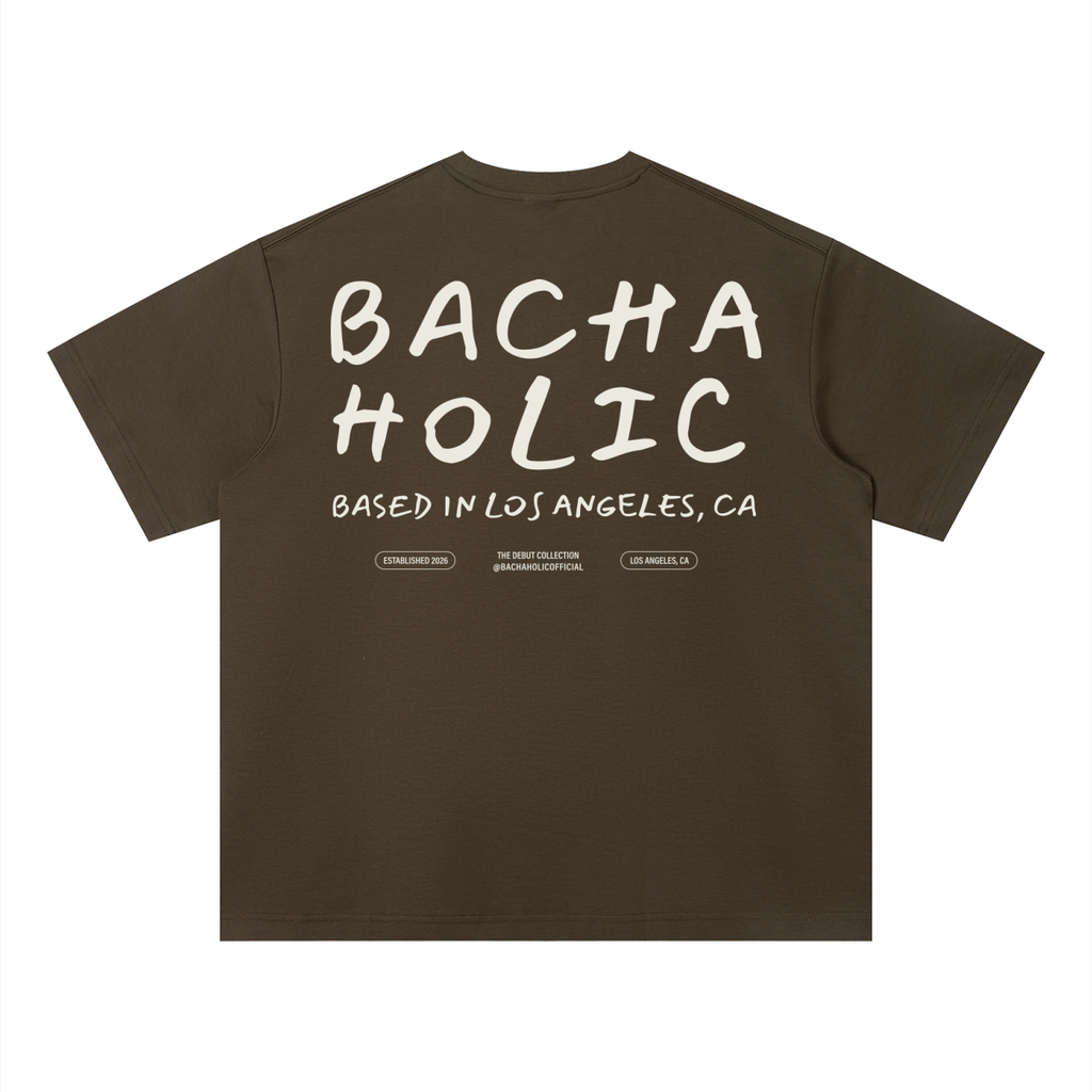 Bachaholic Quick-Dry Boxy T-Shirt (Brown)
