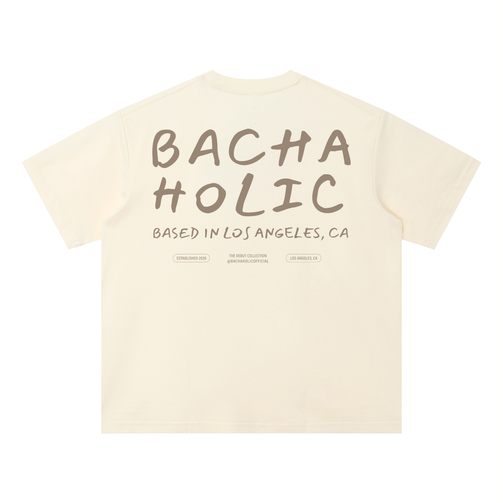 Bachaholic Quick-Dry Boxy T-Shirt (Cream)