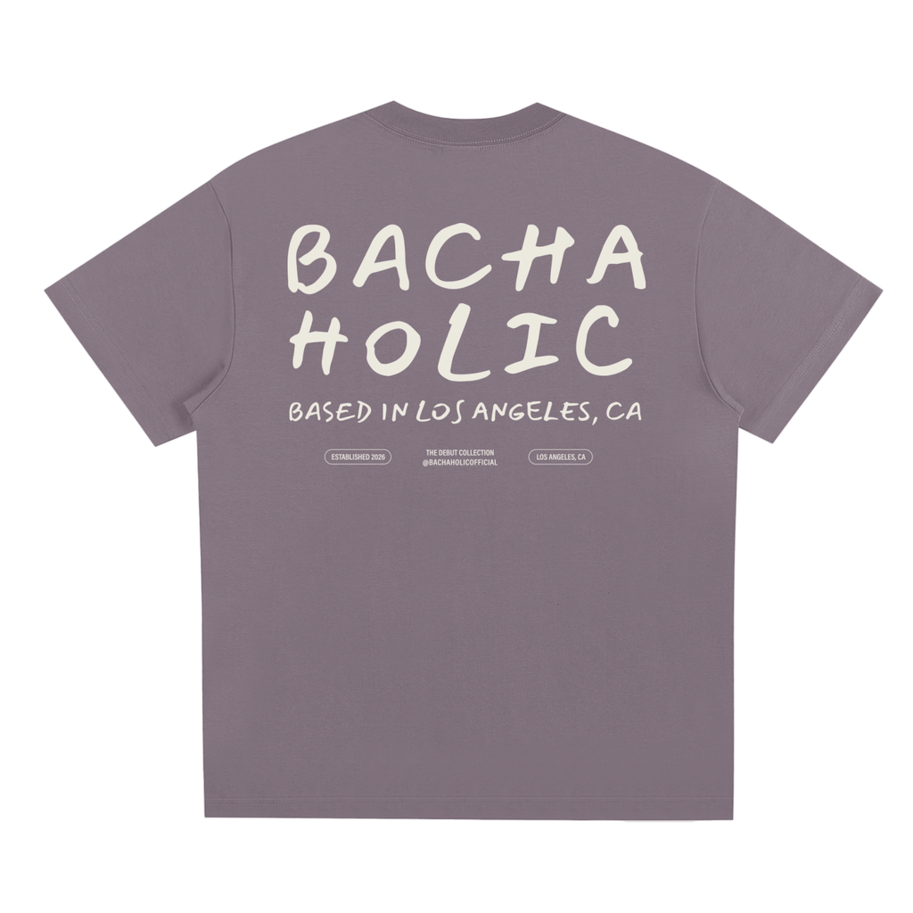 Bachaholic Quick-Dry T-Shirt (Plum Gray)
