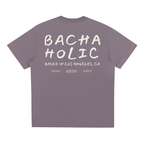 Bachaholic Quick-Dry T-Shirt (Plum Gray)