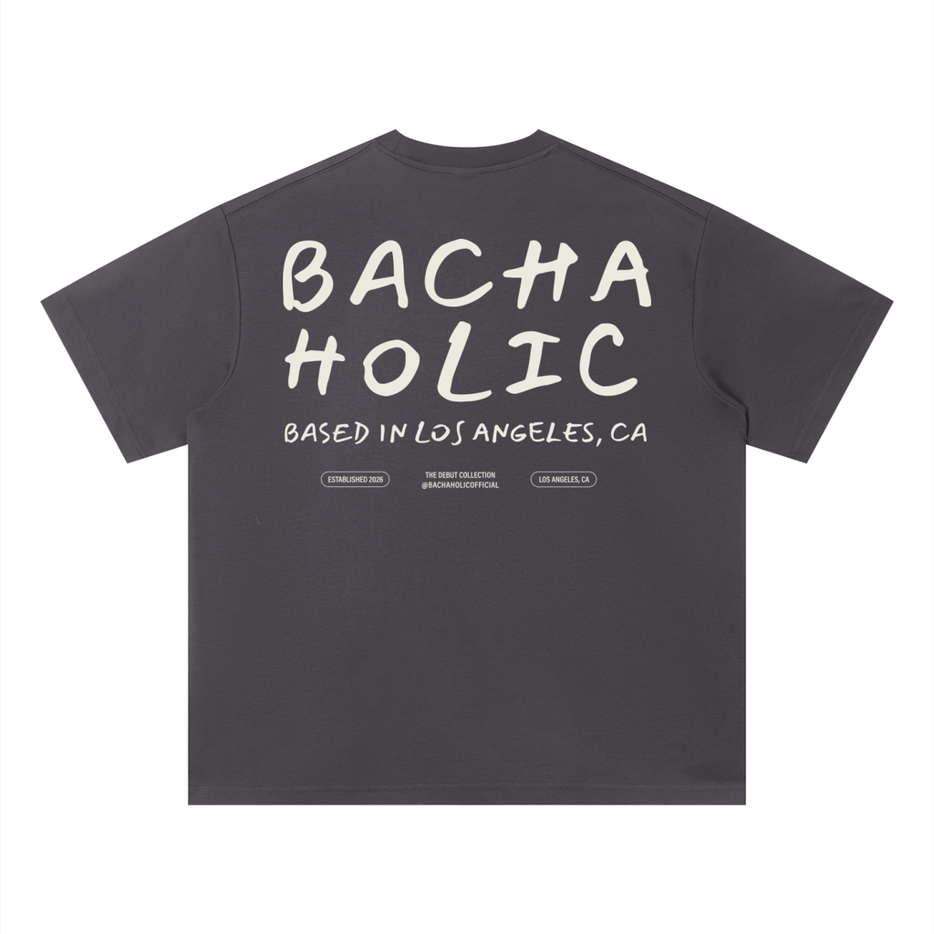 Bachaholic Quick-Dry Boxy T-Shirt (Plum Gray)