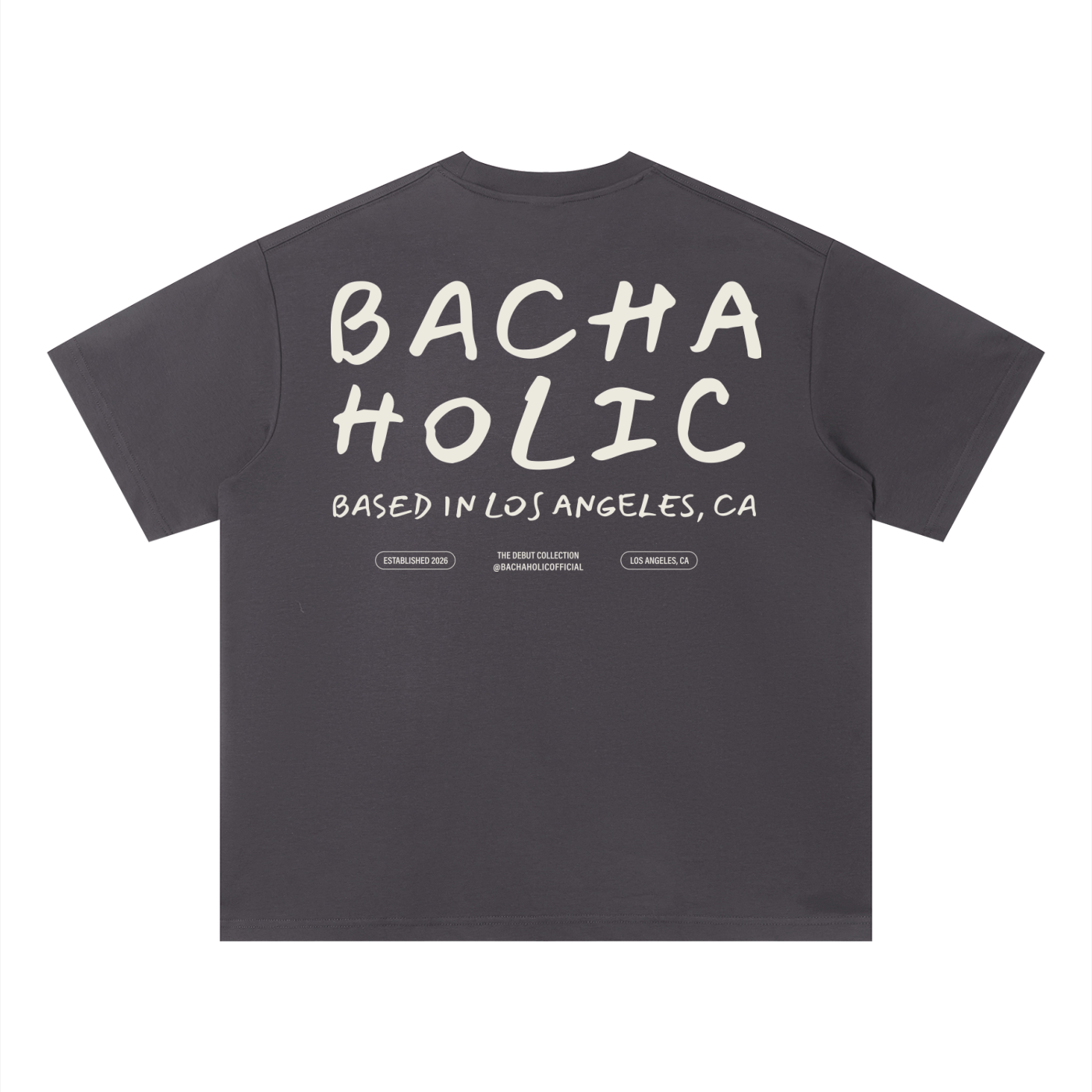 Bachaholic Quick-Dry Boxy T-Shirt (Plum Gray)