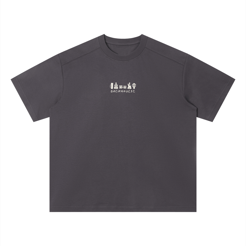 Bachaholic Quick-Dry Boxy T-Shirt (Plum Gray)