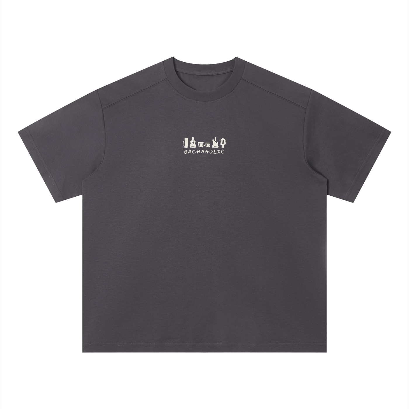Bachaholic Quick-Dry Boxy T-Shirt (Plum Gray)