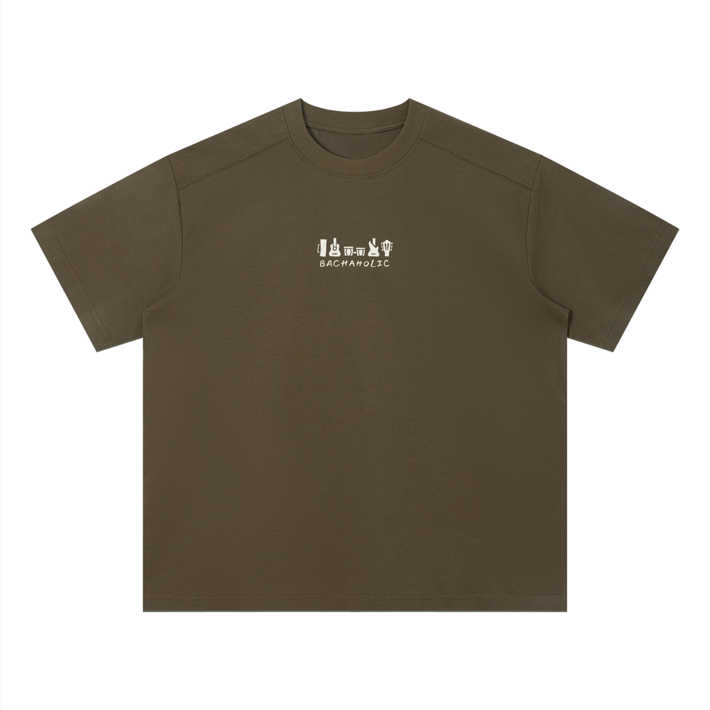 Bachaholic Quick-Dry Boxy T-Shirt (Brown)