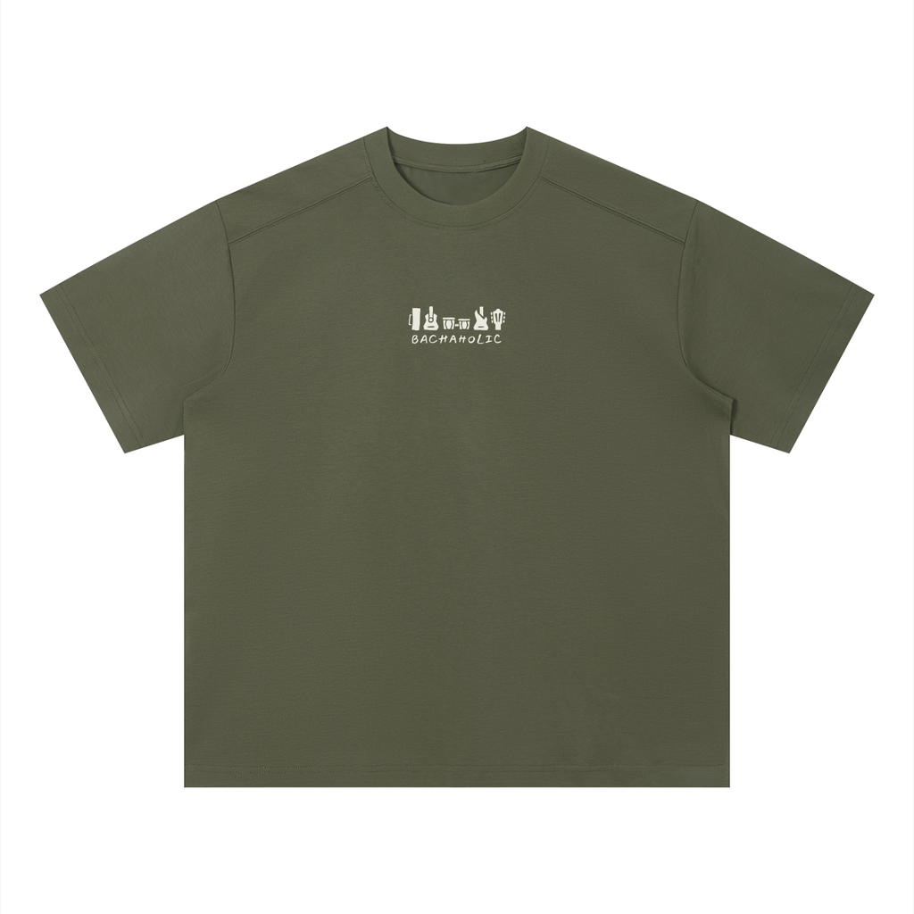 Bachaholic Quick-Dry Boxy T-Shirt (Olive Green)