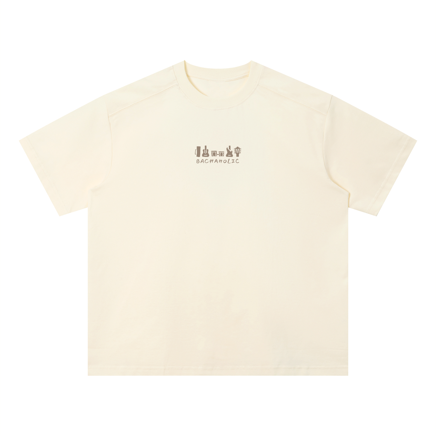 Bachaholic Quick-Dry Boxy T-Shirt (Cream)