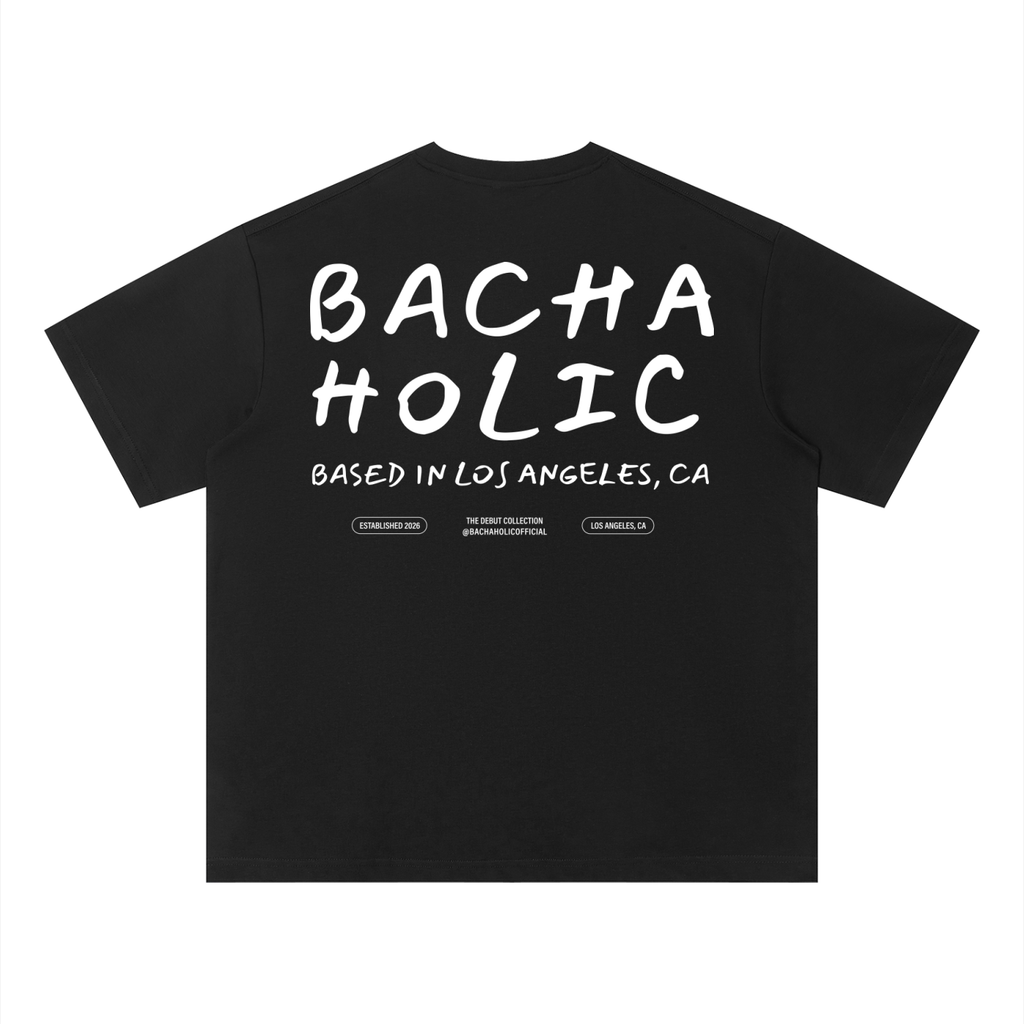 Bachaholic Quick-Dry Boxy T-Shirt (Black)