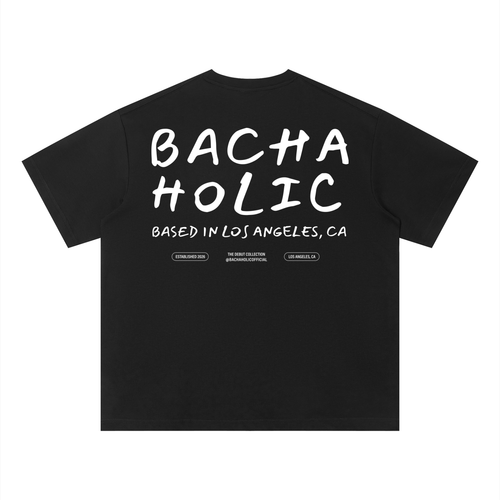 Bachaholic Quick-Dry Boxy T-Shirt (Black)