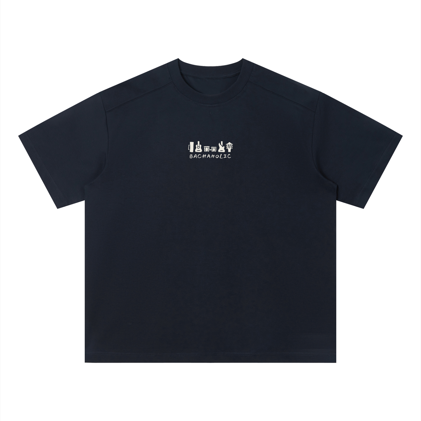 Bachaholic Quick-Dry Boxy T-Shirt (Navy Blue)